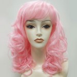 REACTION-FRONT Paula young think pink wig