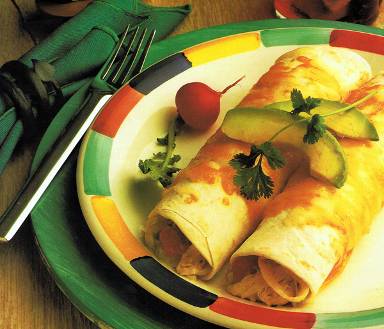 Green Chile Turkey Enchiladas