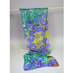 Van Gogh's Irises scarf Getty Museum