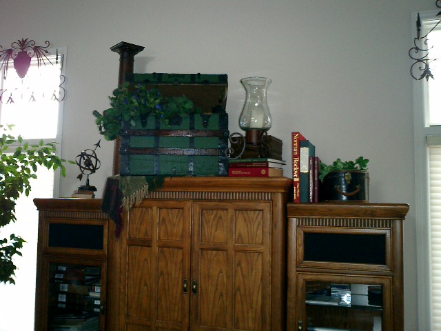 old entertainment center 