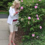 Still Blonde after all these YEARS smells the flowers