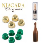 Niagara chocolates Chamagne bottle and crouquettes