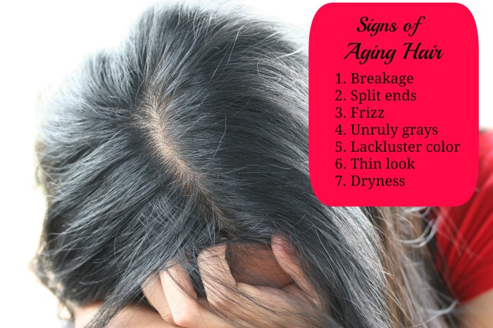 signs of aging Hair