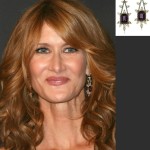 Laura+Dern Ivy spinel Diamond earrings Golden Globes