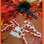 food crafts for kids Halloween Eyeball Spiders