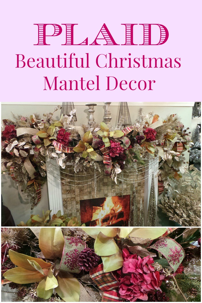 Beautiful Christmas Mantel Decor Plaid