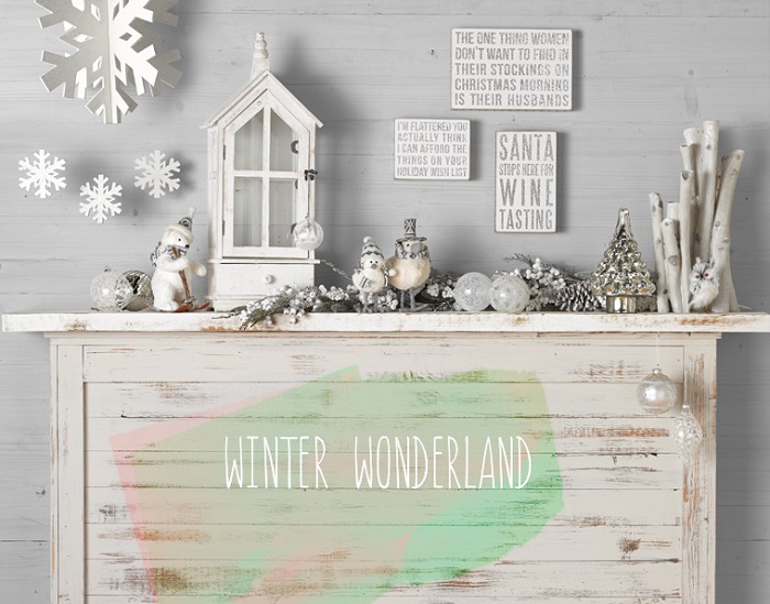 Winter Wonderland Christmas Mantle Decor