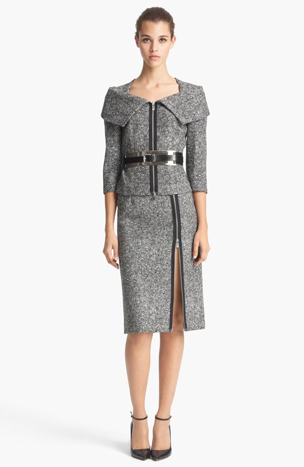 Michael Kors Oragami Tweed Jacket Michelle Obama State of the Union 2015