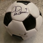 mia Hamm mini signed soccer ball