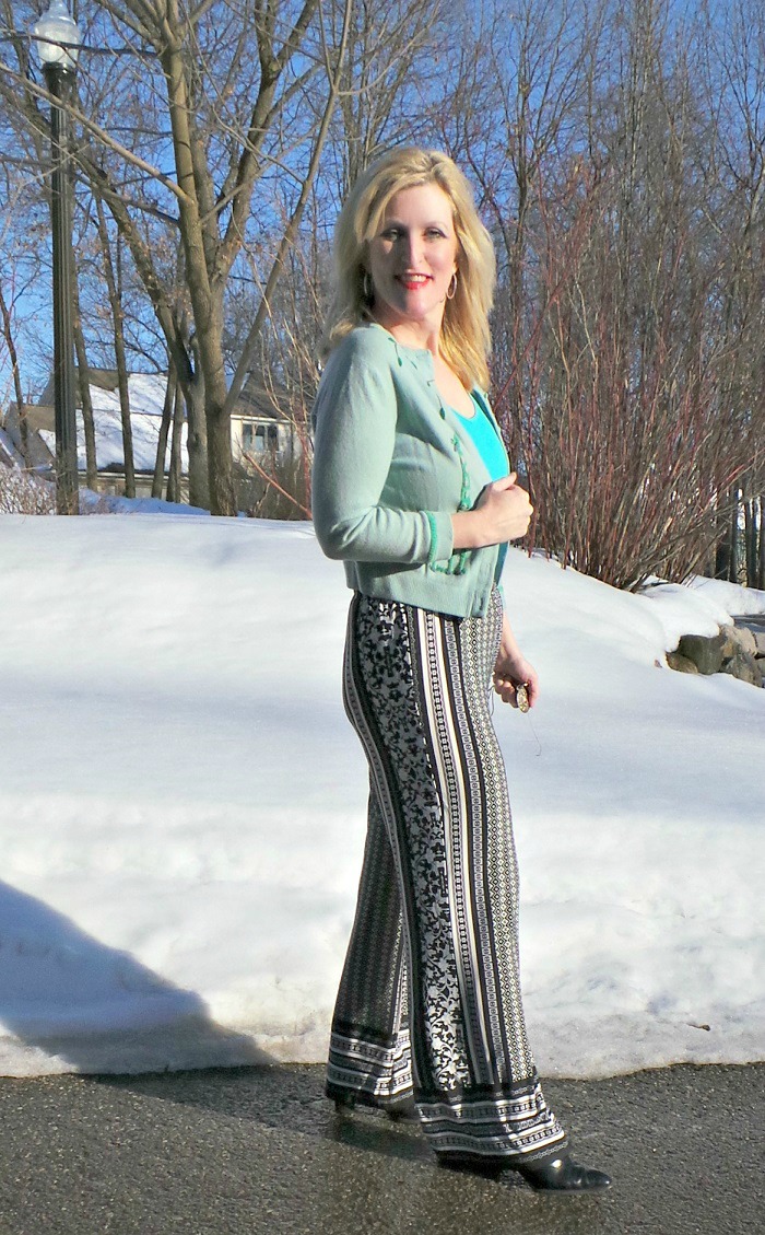 Monroe and Main Palazzo Pants Shelley Zurek Still Blonde after all these YEARS