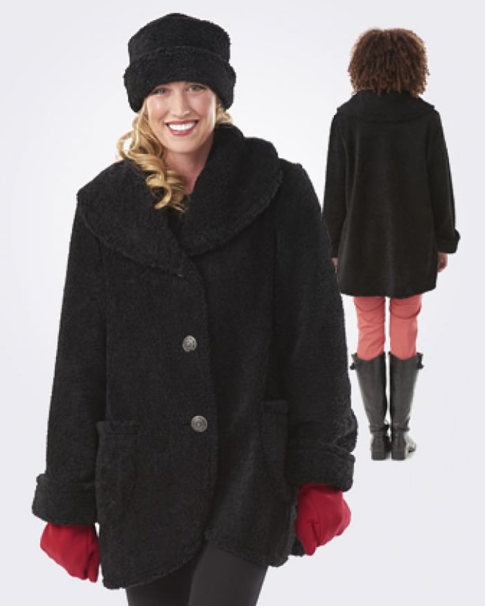 Janska libby coat sherpa black
