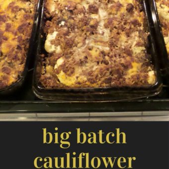 Big Batch Cauliflower Lasagna