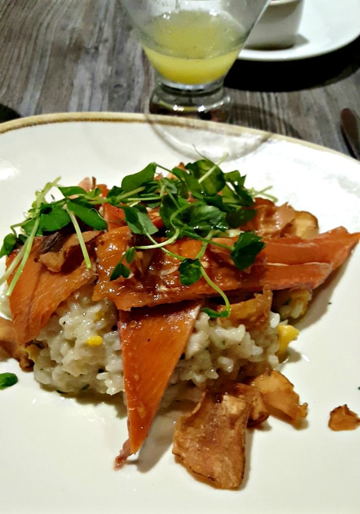 The Algonquin Hotel Round Table Restaurant Review New york City smoked trout Risotto