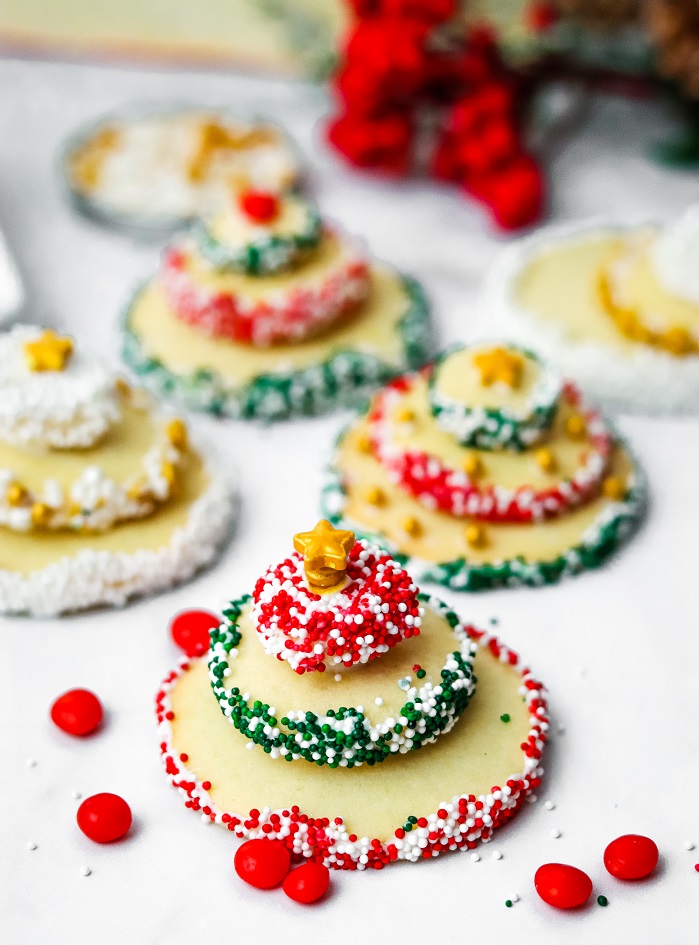 Simple Stacked Christmas Tree Cookies